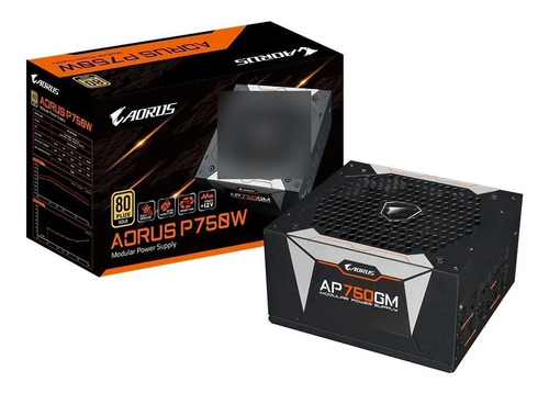 Fuente Gigabyte 750w 80 Plus Gold Aorus Modular - Gp-ap750g 