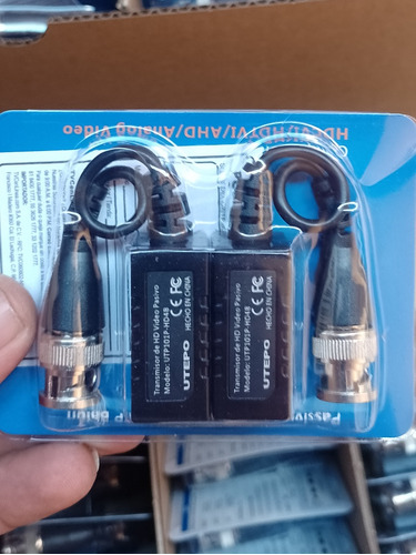 Transceptor Video Balun Pasivo Hdcvi Cctv Marca Utepo 4pares