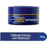 Kit 2 Creme Facial Antissinais Noite Nivea Q10 Powerplus 50g