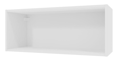 Armário Aéreo 80cm Nicho Cozinha Lux, Glamy, Agata Madesa Cor Branco Xmg25810pr