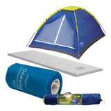 Kit Barraca Camping 2 Lugares 2 Colchão Solteiro Acampamento