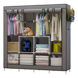 Placard Mueble Organizador Armable Gadnic Ropa Zapatos Color Gris