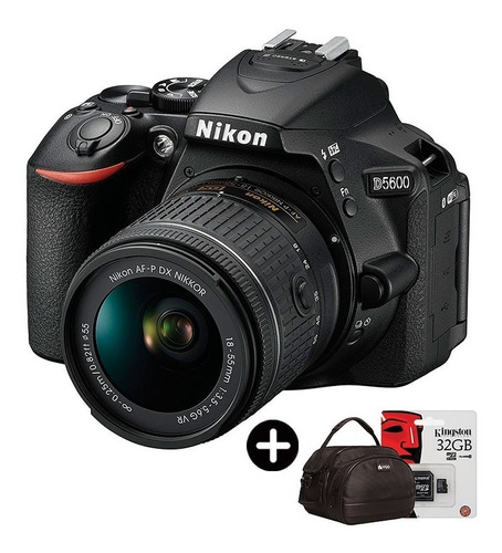 Camara Nikon D5600 Tactil Lente 18-55mm Reflex + Accesorios