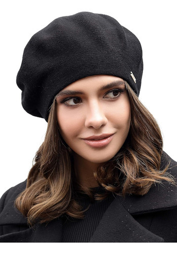 Boina Para Mujer Braxton Hats, Talla Única, Negro