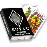 Juego Cartas Naipe Español Y Poker Royal 100% Plasticas Mesa