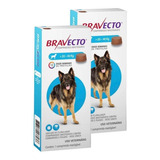 Kit 2 Antipulgas E Carrapatos Bravecto Para Cães 20 A 40 Kg