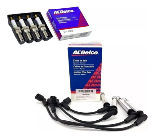 Kit Cables Y Bujias Acdelco Chevrolet Corsa Meriva Celta