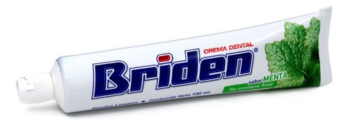 Briden Pasta Crema Dental Sin Flúor 1 Pieza De 100 Ml