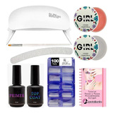 Kit Acrigel Unhas Acry Gel Alongamento Básico Iniciante Mini