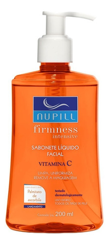 Sabonete Líquido Facial Nupill Firmness Vitamina C 200ml