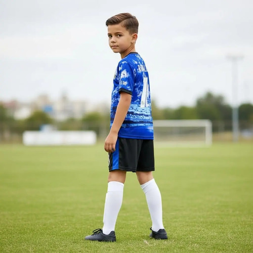 Conjunto Uniforme Futbol Niños Ronaldo Madrid