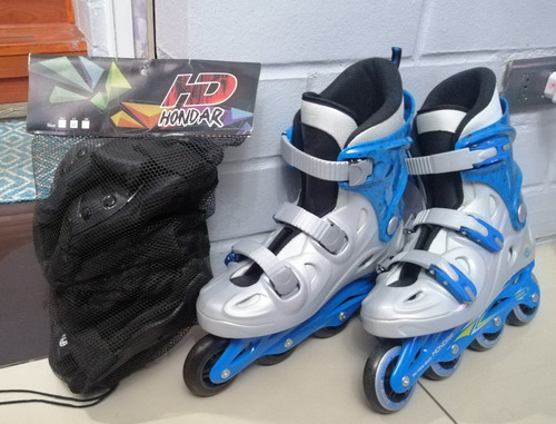 Patines Hondar Holy 660 En Línea Talla 40 + Protecciones