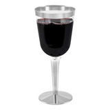 Bloomingoods - 50 Copas De Vino De Plstico Desechables Con B