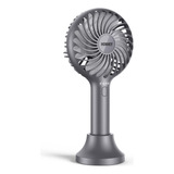 Ventilador De Escritorio Honhey Recargable 3 Vel Gris