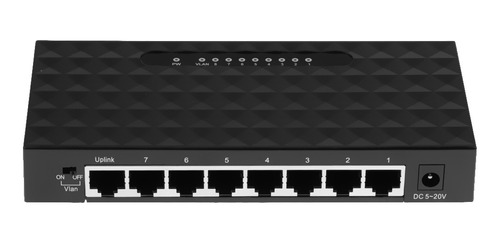 8ports Fast Ethernet Switch Lan Splitter Vlan Network Hub