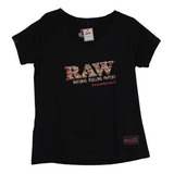 Camisa Raw Brazil Preto Feminina Gola V