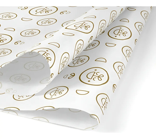 Papel De China Personalizado Logo Impreso 3000 Hojas 28x70cm