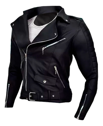 Chaqueta Para Hombre Chamarra Cuero Sintetico  Garantizada