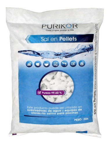 Sal En Pellets Para Suavizador 2 Bultos 20kg Calidad Premium