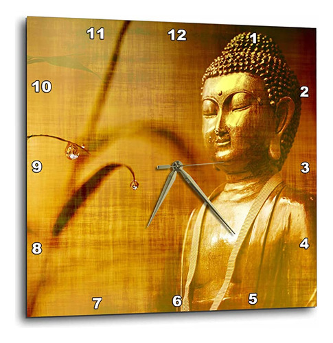 3drose Reloj De Pared De Buda Con Asia Bamboo Zen Yoga Reli.