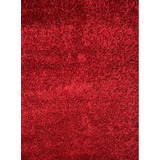 Alfombra Roja Shaggy Pelo Largo Brillo 200x300cm Carpetshop