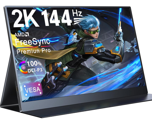 Eviciv Monitor Portátil 2k 144hz 100% Dci-p3 17.3 2560 X 144