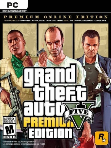 Grand Theft Auto V Premium Edition Rockstar Key Pc Digital