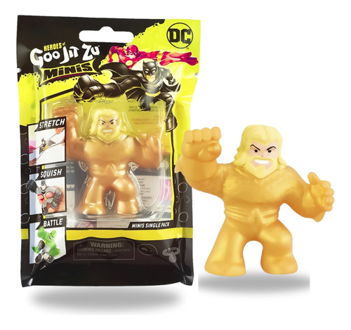 Mini Heróis Goo Jit Zu Dc Aquaman Dourado 2695 - Sunny