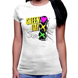 Camiseta Premium Dtg Rock Estampada Green Day