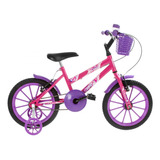 Bicicleta Aro 16 Infantil Menino E Menina Com Rodinha Cores