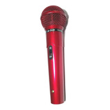 Microfone Profissional Fio Le Son Mc200 Cardioide - Vermelho