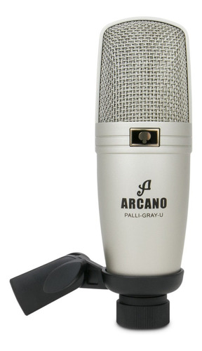 Microfone Condensador Usb Arcano Palli-gray-u C/ Suporte Sj