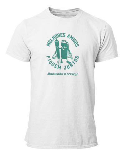 Camiseta Camisa Estampada Cannabis Maconha 420 Melhores Amig