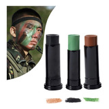 Set X3 Pintura Camuflaje Cara Mimetismo Militar Airsoft/ Mtc