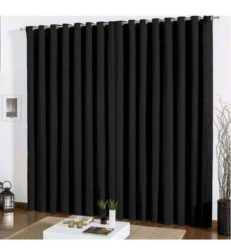 Cortina Blackout Em Tecido Corta Luz 4,00x2,30 Sala Quarto 