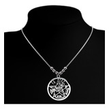 Collar Acero Inoxidable Pentagrama Estrella Wicca Hombre