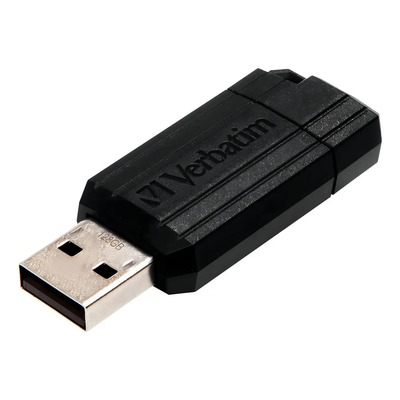 Memoria USB Verbatim Store 'n' Go Pinstripe 128GB 2.0 negro | Meses sin interés