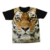 Camiseta Tigre Animal Selvagem Camisa Estampada Full Print