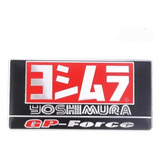 Sticker Yoshimura Gp Silver 9x4.5 Cm. Aluminio