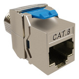 Conector Fêmea Jack Rj45 Keystone Cat8 Blindado Cat8 Gigabit