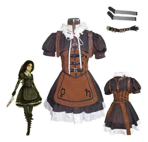 Fantasia Alice Madness Returns Steamdress Steampunk Cosplay