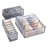 Organizador De Ropa Interior Set X3 Plegable Con Divisiones