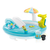 Pileta Inflable Dinosaurio Intex + Inflador Eléctrico