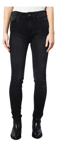 Pantalon Wanama Jean Mujer Kaia Taylor Negro Prem