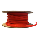 Malla Cubre Cable Piel De Serpiente Rojo 1/2 Pulgadas 30m