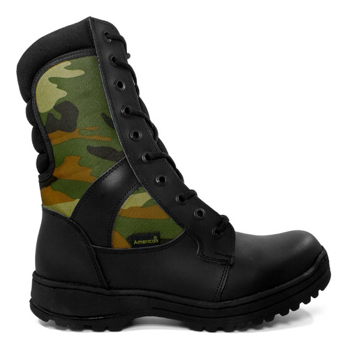 Botas Militares Hombre Largas Tacticas Piel Cosida American