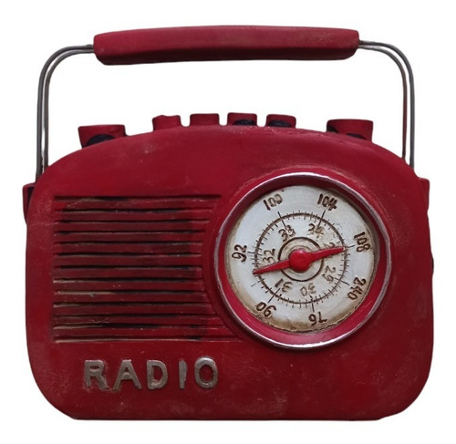 Radio Antigua Vintage Retro Decoración Pintada A Mano