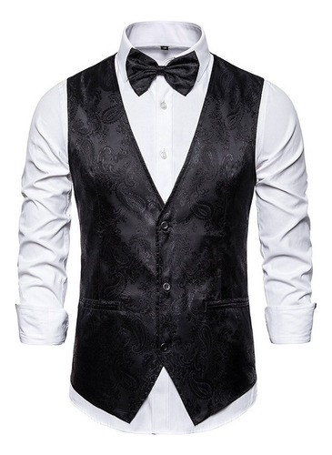 Chaleco Hombre Blazer Brillante Fiesta Boda Discoteca Bar