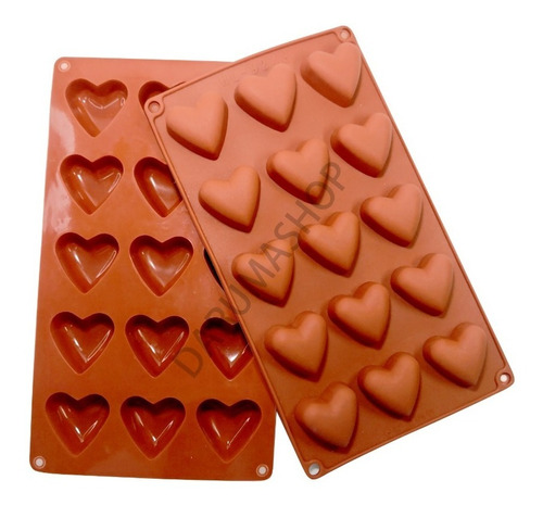 Molde Silicona Corazones Bombon Chocolate 4cm Jabon Belgrano