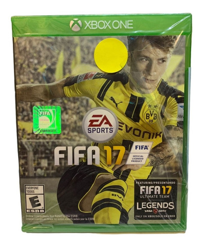Fifa 17 - Xbox One Celofan Y Sello Rotos 